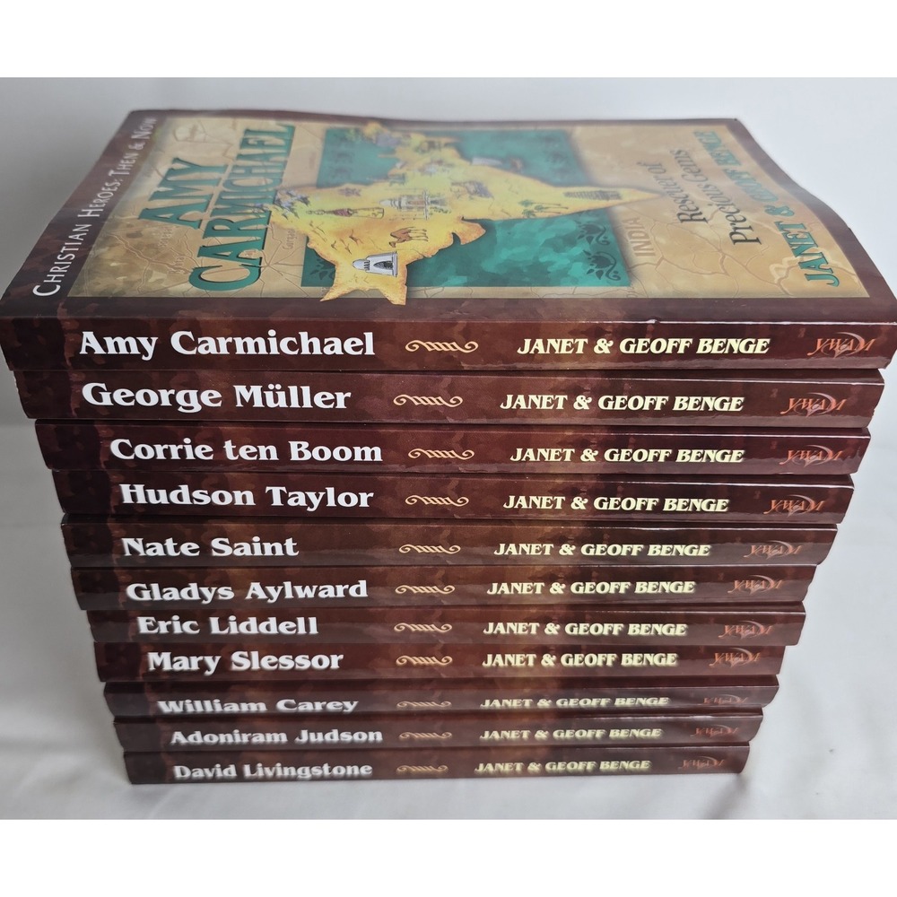 Christian Heroes Then and Now 11 Book Lot YWAM Biography Series Set